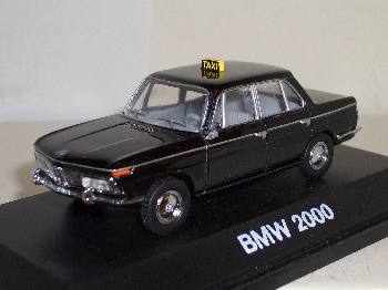 BMW 2000 Taxi - Schuco Modellauto 1:43